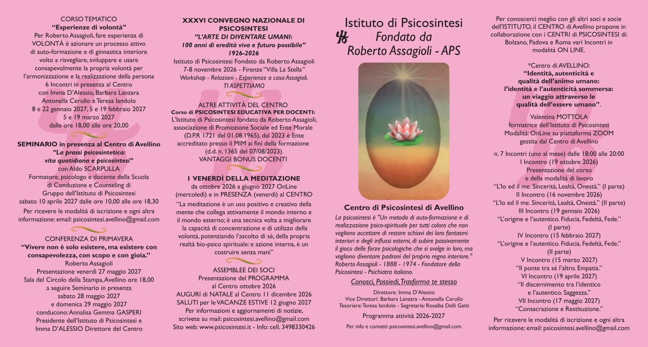 calendario psicosintesi 2026 2027 avellino1