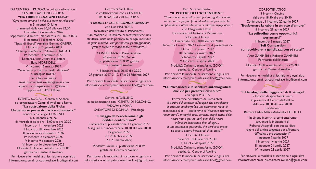 calendario psicosintesi 2026 2027 avellino2