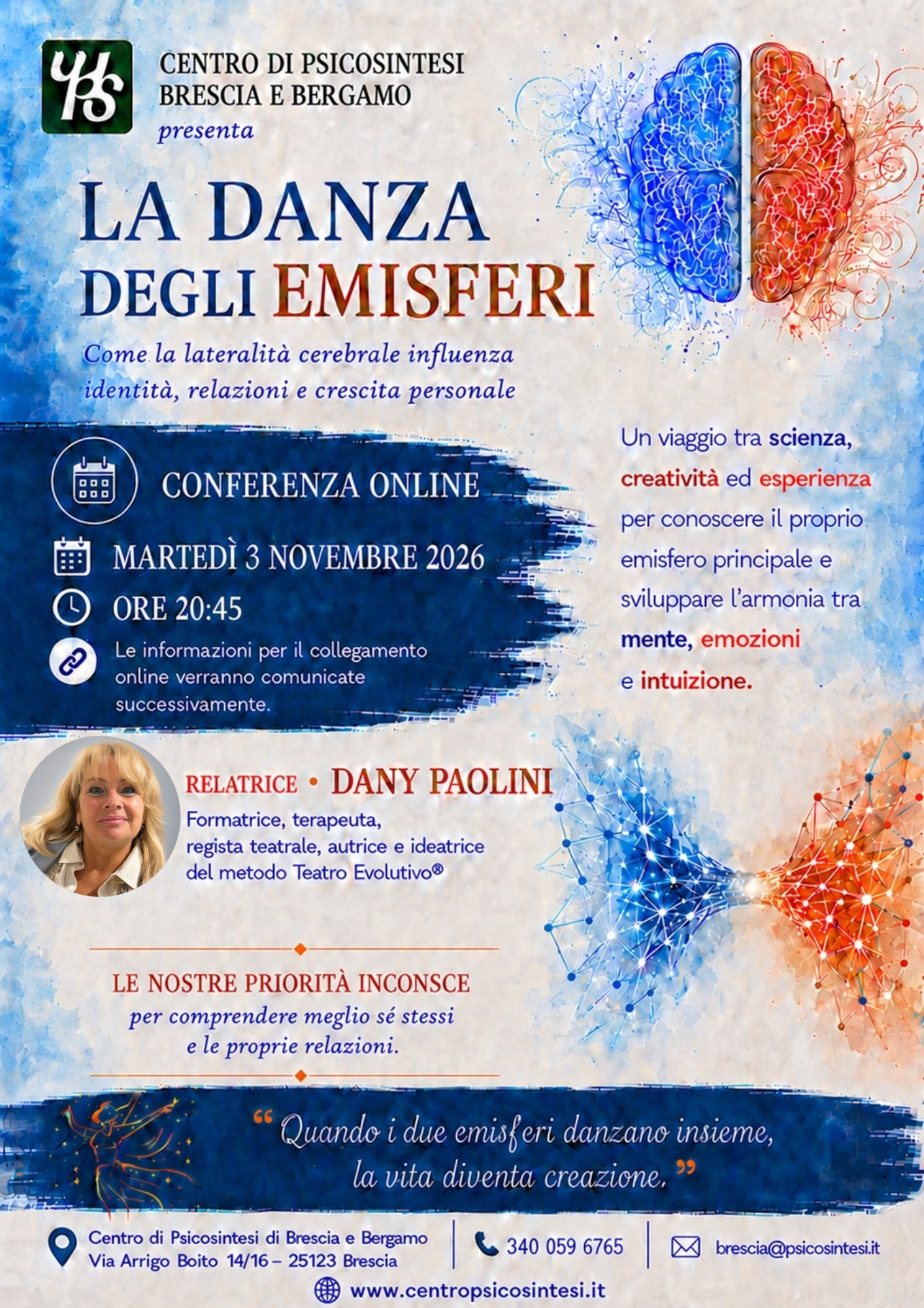 “La danza degli emisferi: come la lateralità cerebrale influenza la nostra personalità, le relazioni e il modo di amare”