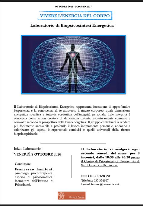 Vivere l'energia del corpo: 