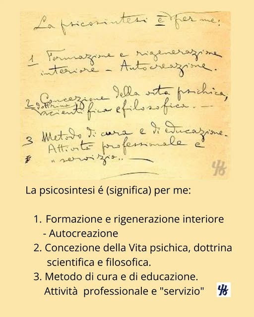 La Psicosintesi per me