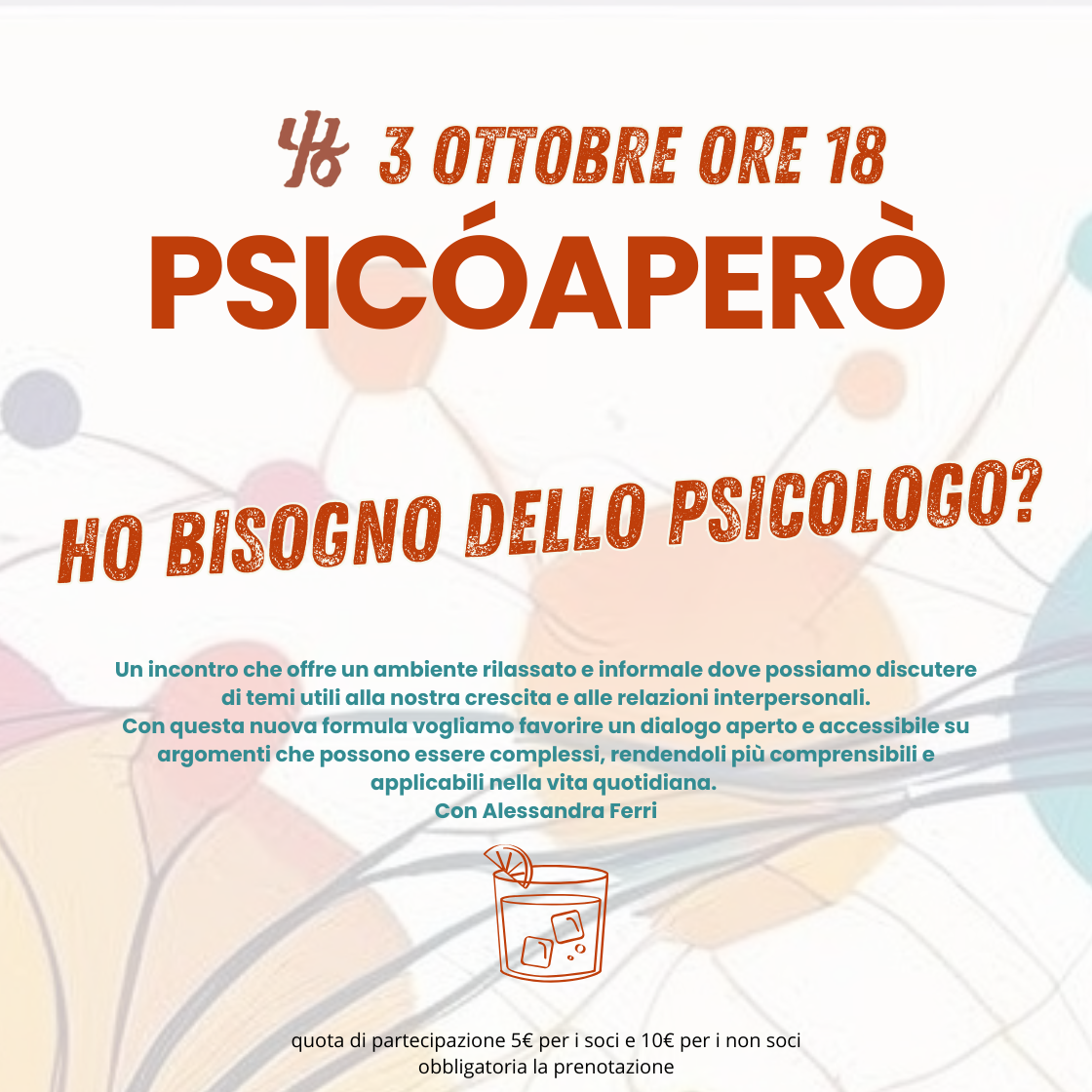 PSICOAPERO' DI OTTOBRE