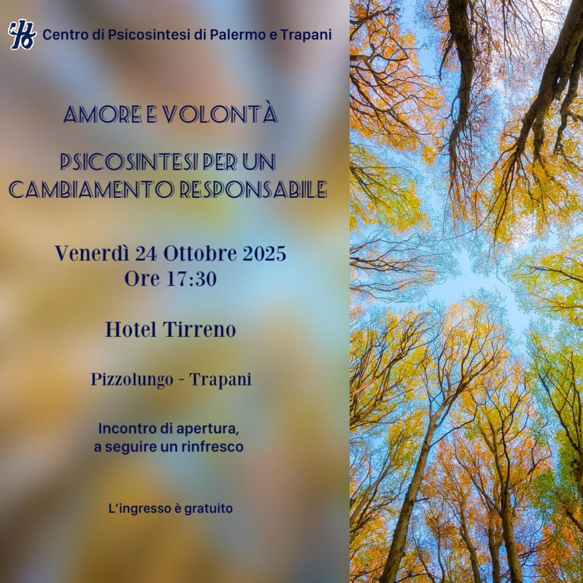 Centro di Trapani- Incontro di apertura anno sociale 2025- 2026 Amore e Volontà per un cambiamento responsabile