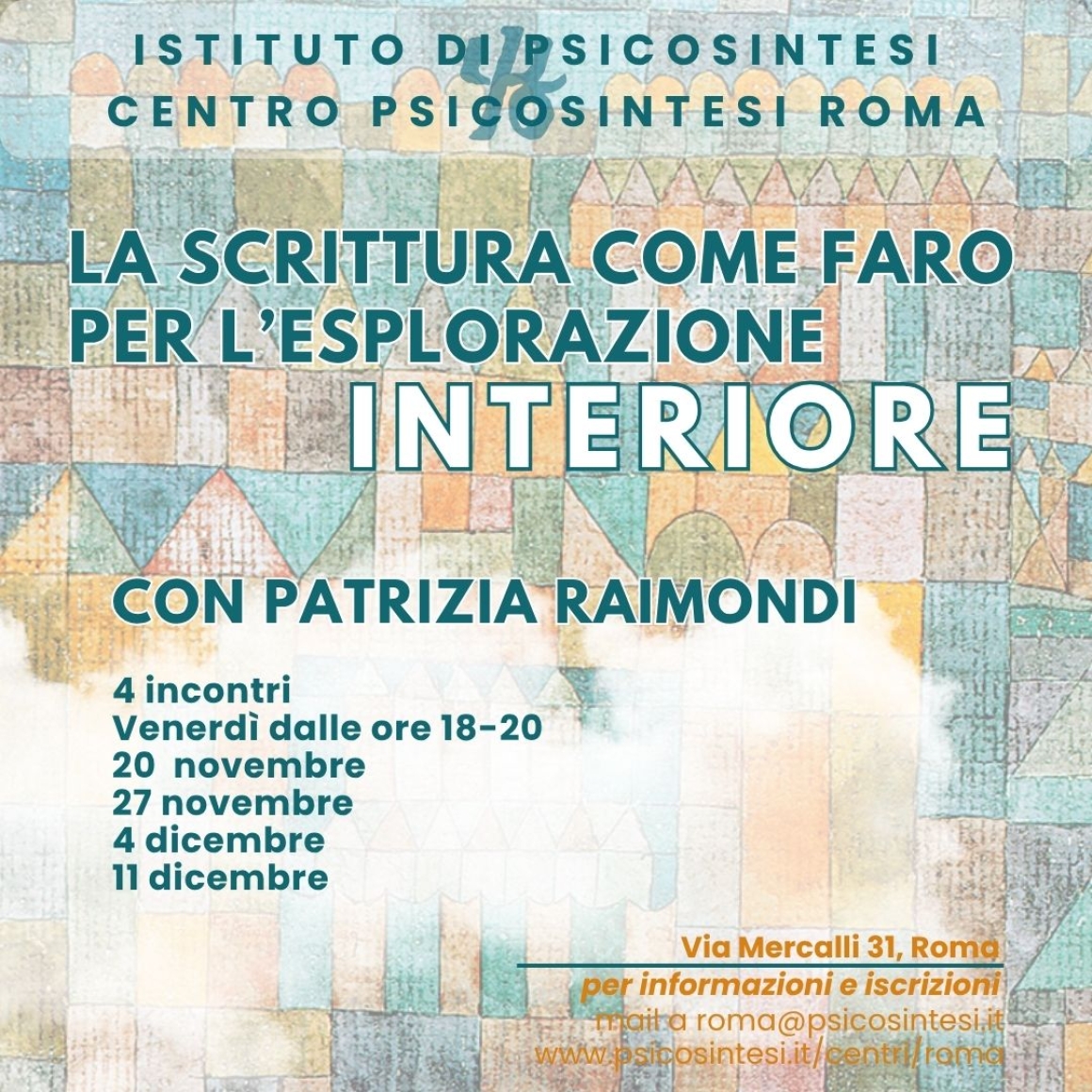 LA SCRITTURA COME FARO PER L'ESPLORAZIONE INTERIORE