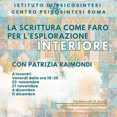 LA SCRITTURA COME FARO PER L'ESPLORAZIONE INTERIORE